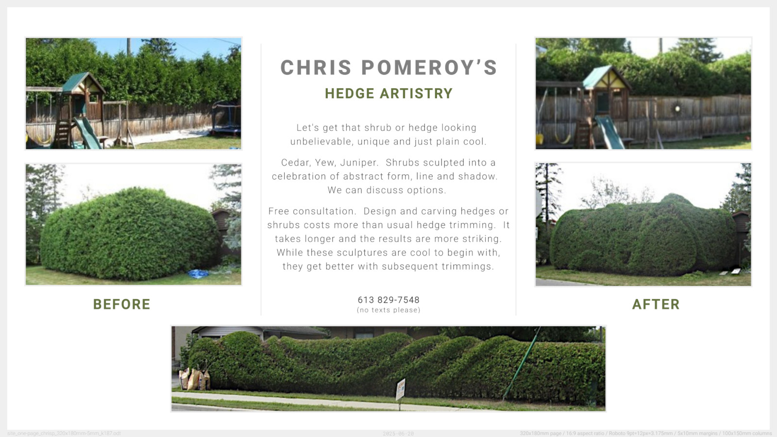 Chris Pomeroy's Hedge Trimming Service